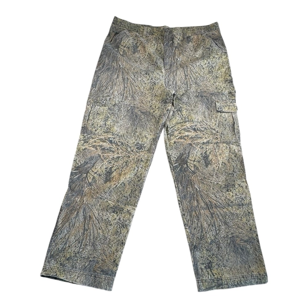 Russell Outdoors Camo Cargo Hunting Pants‎ Men's XL XLT Cotton Realtree